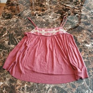 AE | Flowy Embroidered Tank